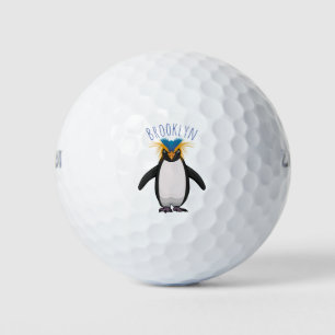 Balles De Golf Illustration de mignon macaroni pingouin