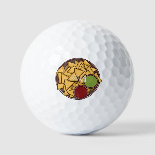 Balles De Golf Illustration de Nachos (Recto)