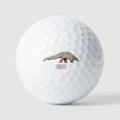 Balles De Golf Illustration de Pangolin (Recto)