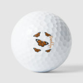 Balles De Golf Illustration de papillon monarque (Recto)