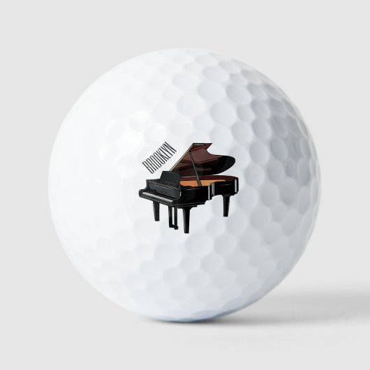 Balles De Golf Illustration de piano (Recto)