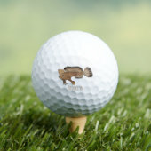 Balles De Golf Illustration de poisson à main (T-shirt Insitu)