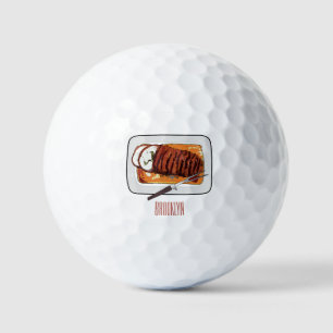Balles De Golf Illustration de poitrine de dinde rôtie