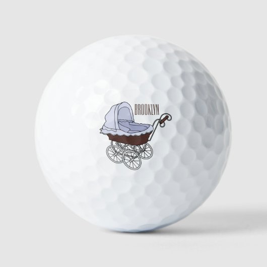 Balles De Golf Illustration de poussette (Recto)