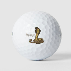Balles De Golf Illustration de serpent à cobra Brown