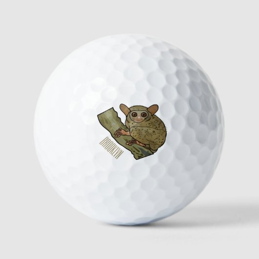 Balles De Golf Illustration de Tarsier (Recto)