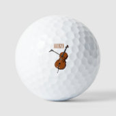 Balles De Golf Illustration de violoncelle (Recto)