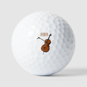 Balles De Golf Illustration de violoncelle