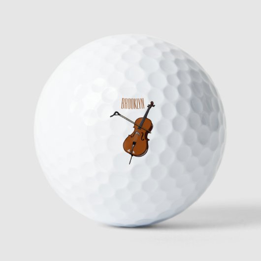 Balles De Golf Illustration de violoncelle (Recto)