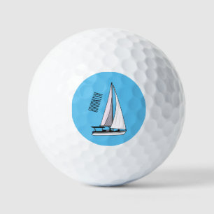 Balles De Golf Illustration de voilier