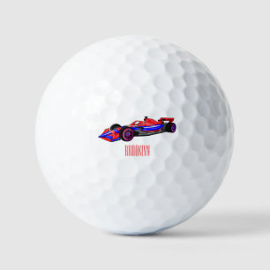 Balles De Golf Illustration de voiture de course professionnelle
