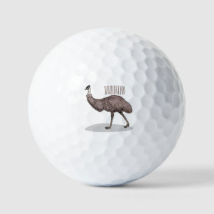 Balles De Golf Illustration d'Emu bird