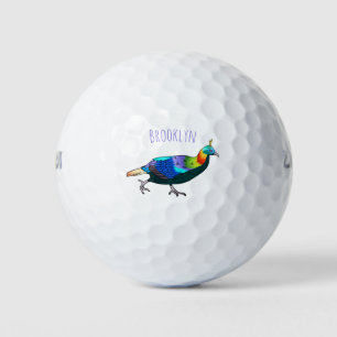 Balles De Golf Illustration d'oiseau monal himalayen