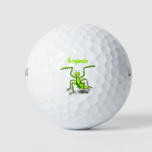 Balles De Golf Illustration drôle de mante verte en prière