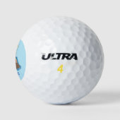 Balles De Golf Illustration drôle de morse joyeux (Logo)