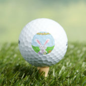 Balles De Golf Illustration du lapin de Pâques (T-shirt Insitu)