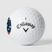 Balles De Golf Illustration du Motif spatial (Logo)