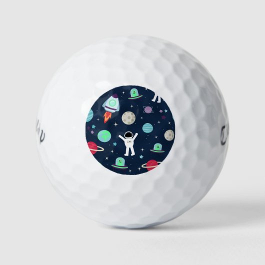 Balles De Golf Illustration du Motif spatial (Devant)