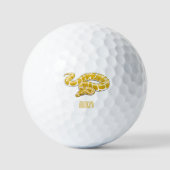 Balles De Golf Illustration du serpent python birman (Recto)