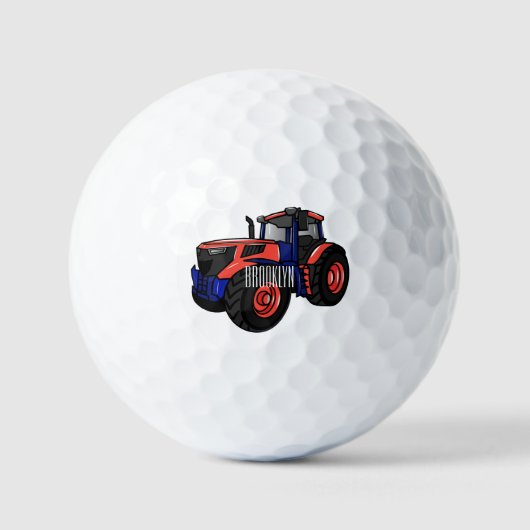 Balles De Golf Illustration du tracteur (Recto)