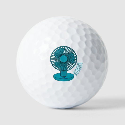 Balles De Golf Illustration du ventilateur (Recto)