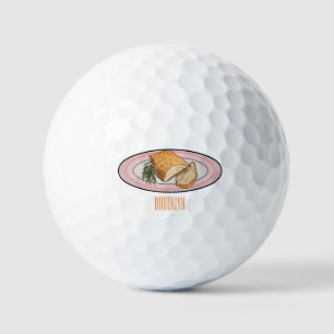 Balles De Golf Illustration du ventre de porc rôti