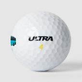 Balles De Golf Illustration d'un autobus à passagers moderne (Logo)