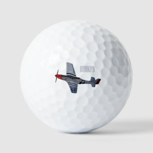 Balles De Golf Illustration d'un avion de chasse-bombardier