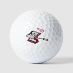 Balles De Golf Illustration d'un fabricant de pâtes alimentaires