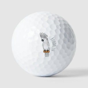 Balles De Golf Illustration d'un oiseau de cobaye-parapluie