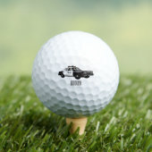Balles De Golf Illustration d'une voiture de police (T-shirt Insitu)