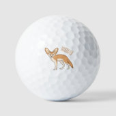 Balles De Golf Illustration Fennec fox (Recto)