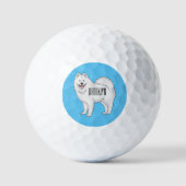 Balles De Golf Illustration Samoyed dog (Recto)