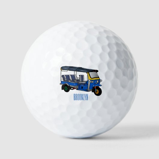 Balles De Golf Illustration Tuk tuk (Recto)