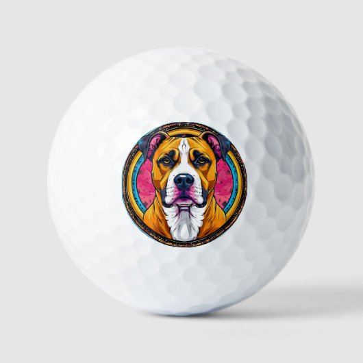 Balles De Golf Illustration vectorielle de chien (Recto)