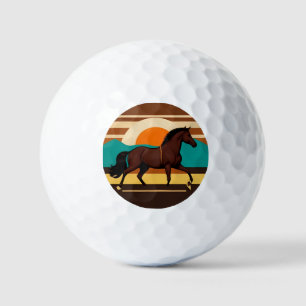 Balles De Golf Illustration vintage d'un cheval