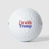 Balles De Golf Im Avec Trump rouge bleu Golf Balls (Devant)
