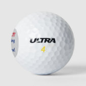 Balles De Golf "I'm Lost" Drôle, Messages do-it-yourself, Rouge & (Logo)
