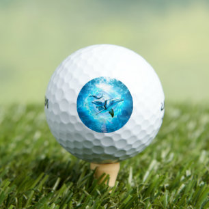 Balles De Golf imaginaire bleu dauphin