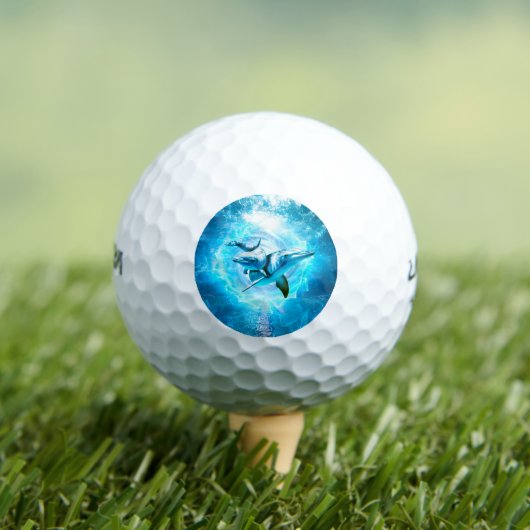 Balles De Golf imaginaire bleu dauphin (T-shirt Insitu)