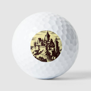 Balles De Golf Imaginaire Château médiéval - Style boisé japonais