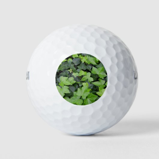 Balles De Golf Impression botanique verte Ivy (Devant)
