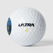Balles De Golf Impressionnisme Vincent Van Gogh Starry Starry Nui (Logo)