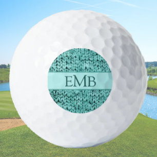 Balles De Golf Imprimé Turquoise Knit Conception personnalisée Mo