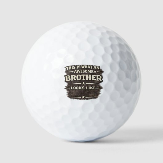 Balles De Golf Incroyable Frère Ressemble à – Création de Citatio (Recto)