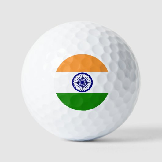 Balles De Golf INDE : Drapeau de l'Inde (Recto)