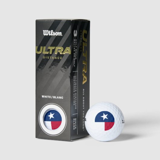 Balles De Golf Indicateur Texas (vertical) (Emballage)