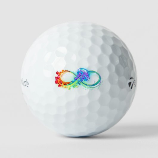Balles De Golf Infinity avec Rainbow Jellyfish (Recto)
