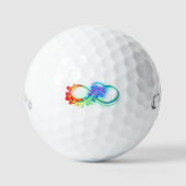 Balles De Golf Infinity avec Rainbow Jellyfish (Recto)