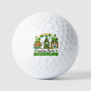 Balles De Golf Infirmière Love Shenanigans St. Patrick's